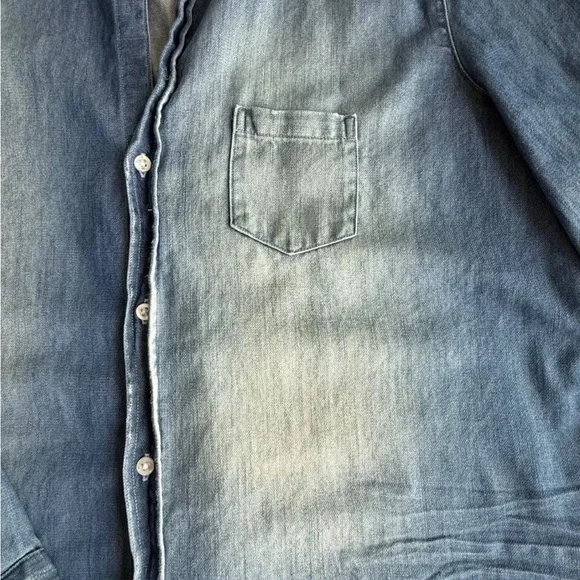 Frank & Eileen Stonewashed Indigo Denim Shirt - Picture 5 of 11